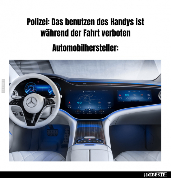 Polizei: Das benutzen des Handys ist während der Fahrt.. - Lustige Bilder | DEBESTE.de