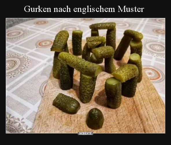 Gurken nach englischem Muster.. - Lustige Bilder | DEBESTE.de