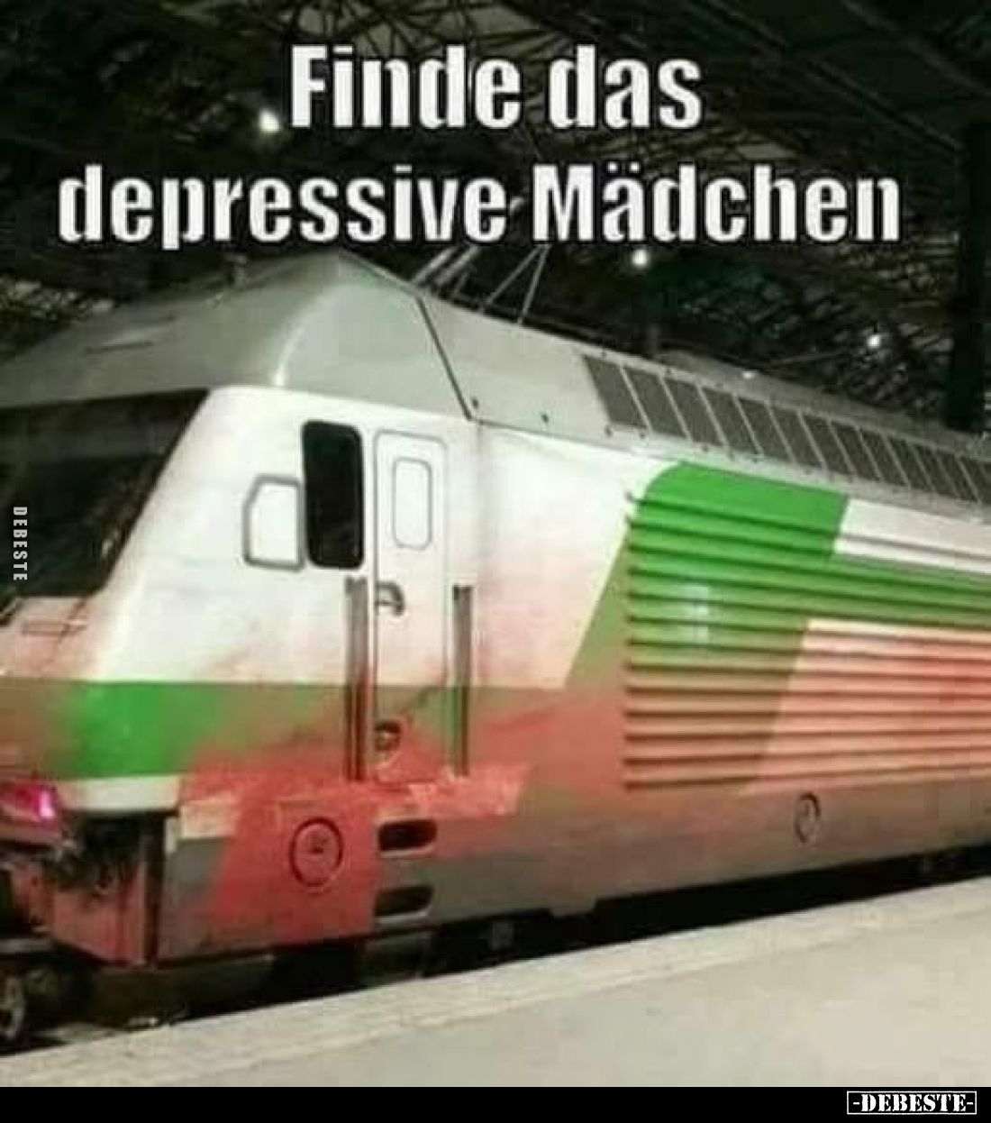 Finde das depressive Mädchen.