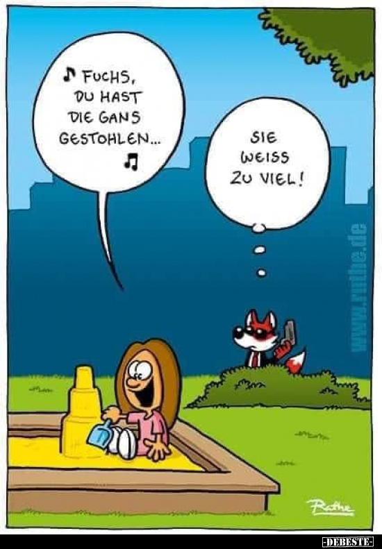 Fuchs, du hast die Gans gestohlen...  - Lustige Bilder | DEBESTE.de