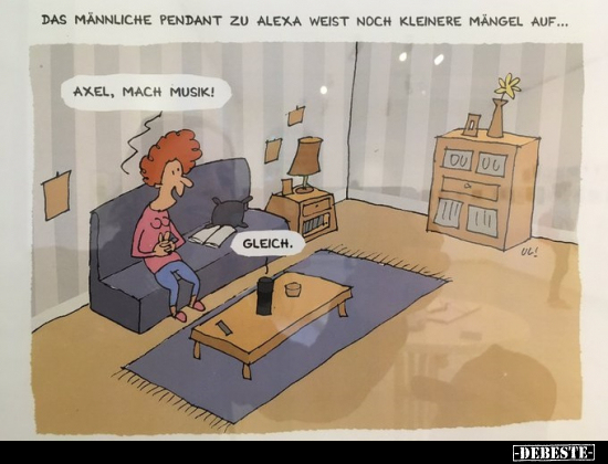 Das männliche Pendant zu Alexa weist noch kleinere Mängel auf.. - Lustige Bilder | DEBESTE.de