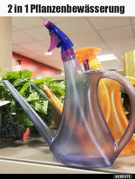 2 in 1 Pflanzenbewässerung..