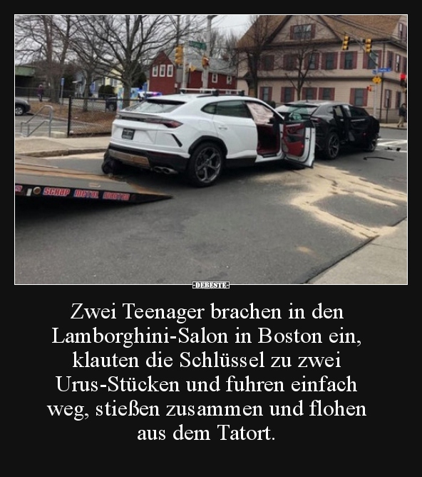Zwei Teenager brachen in den Lamborghini-Salon in Boston.. - Lustige Bilder | DEBESTE.de