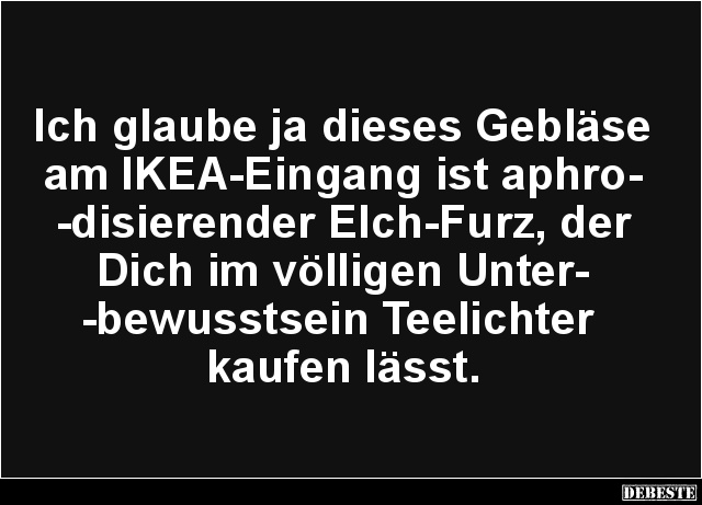 Ich glaube ja dieses Gebläse am IKEA-Eingang ist.. - Lustige Bilder | DEBESTE.de
