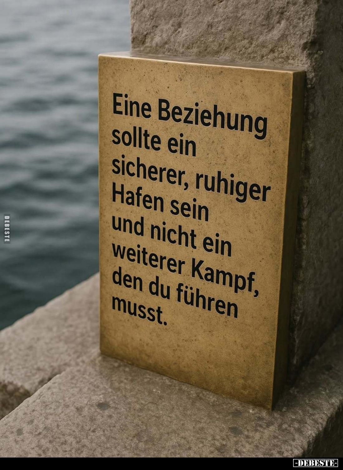 Eine Beziehung sollte ein sicherer... - Lustige Bilder | DEBESTE.de