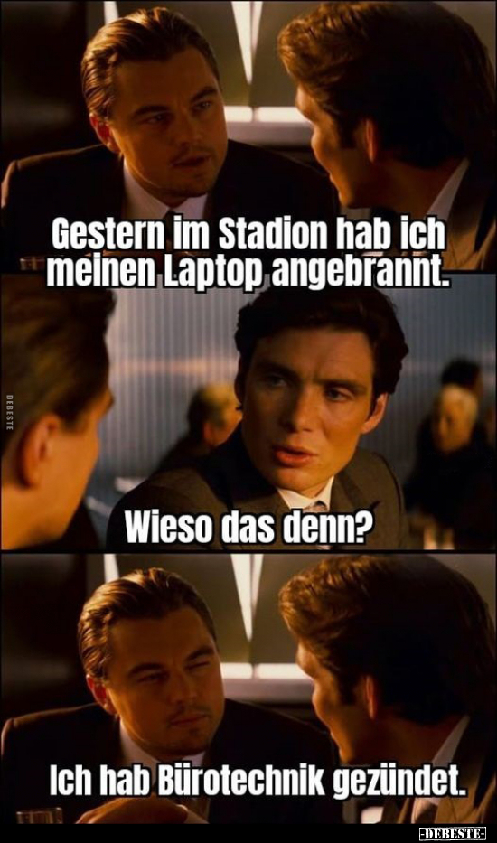 Gestern im Stadion hab ich meinen Laptop.. - Lustige Bilder | DEBESTE.de