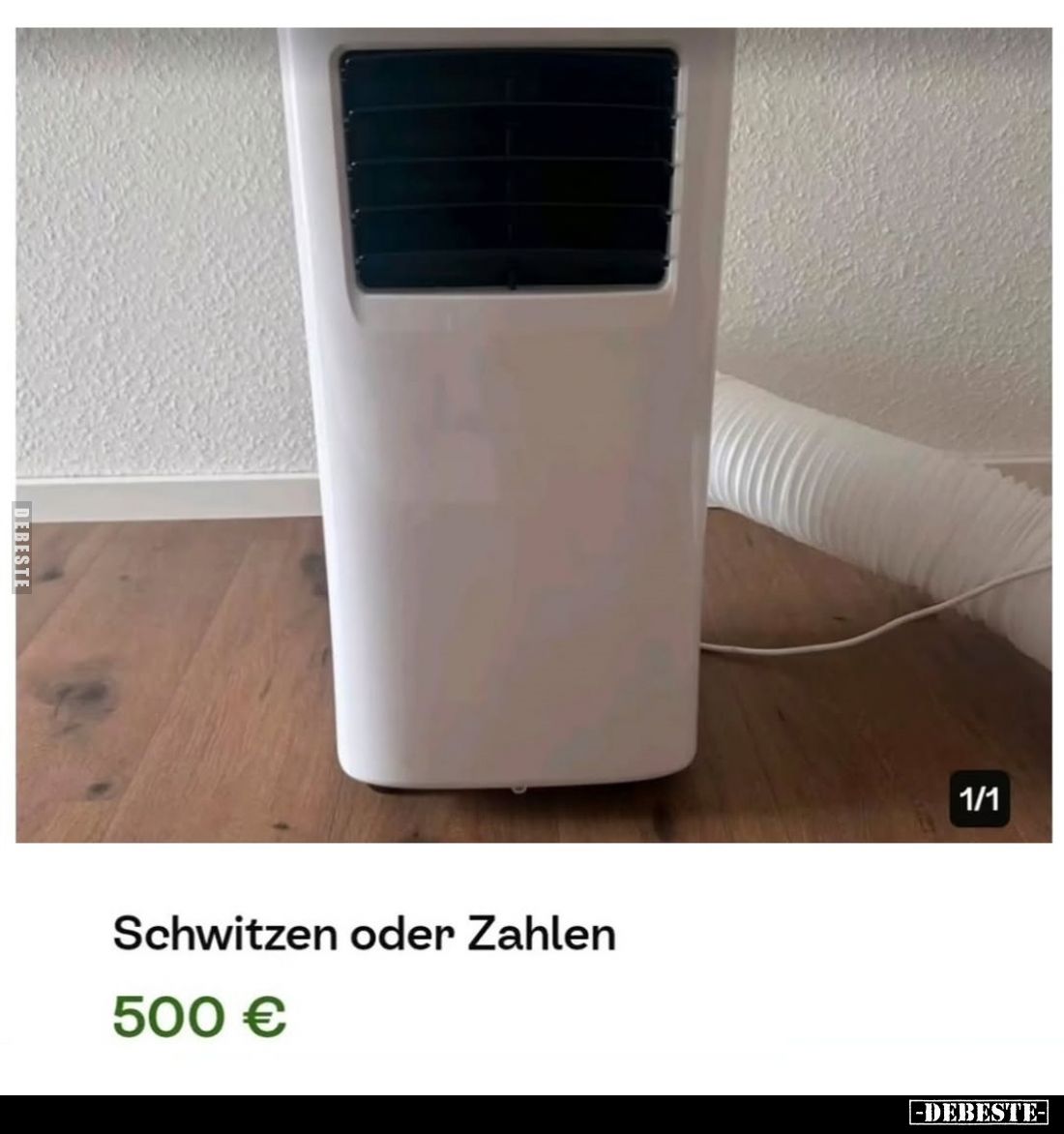 Schwitzen oder Zahlen.