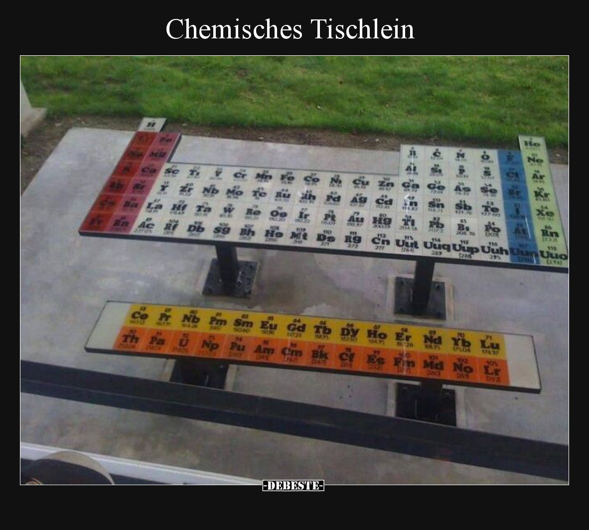 Chemisches Tischlein