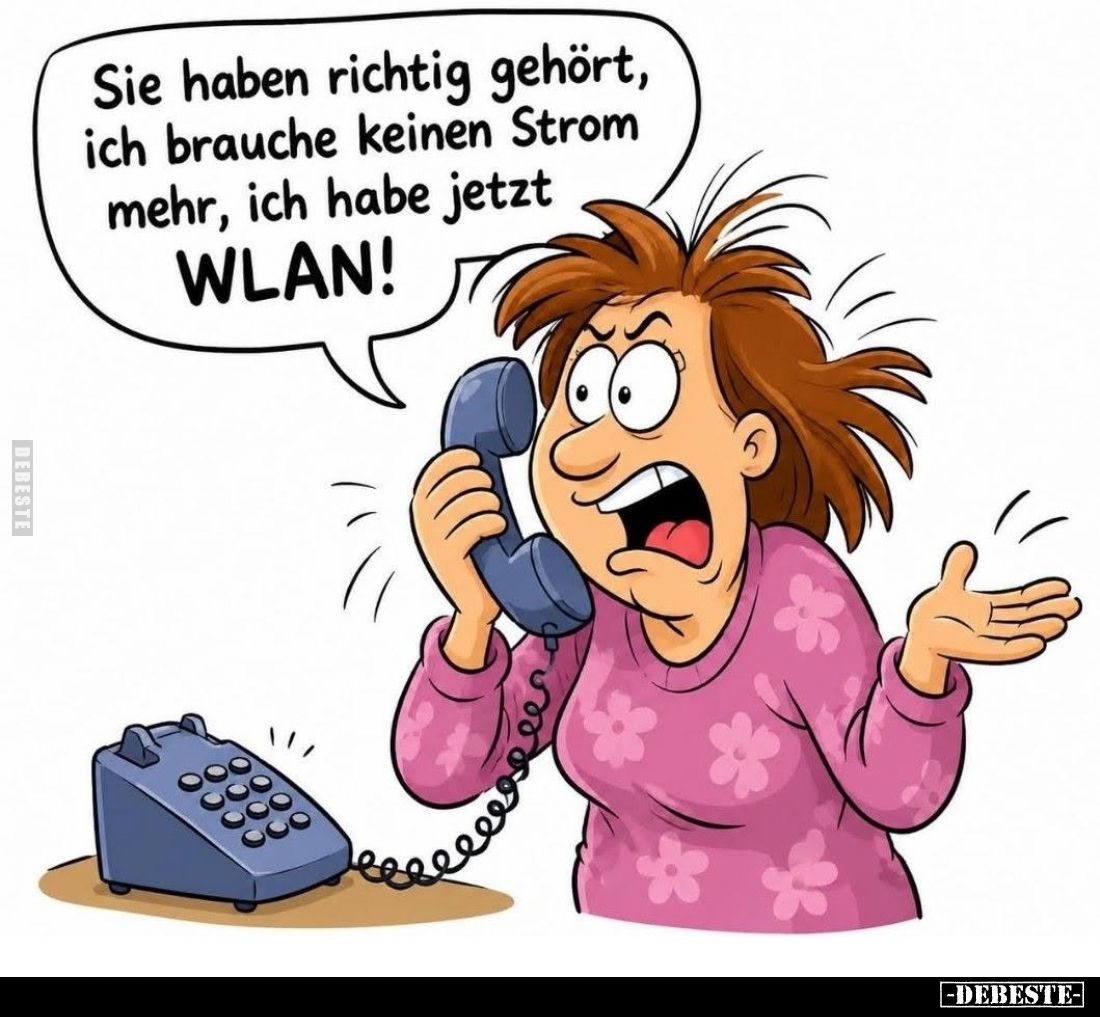 Sie haben richtig gehört, ich brauche keinen Strom mehr, ich habe jetzt WLAN!