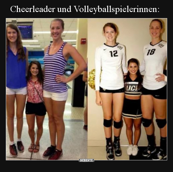 Cheerleader und Volleyballspielerinnen.. - Lustige Bilder | DEBESTE.de