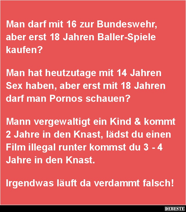 Man darf mit 16 zur Bundeswehr.. - Lustige Bilder | DEBESTE.de