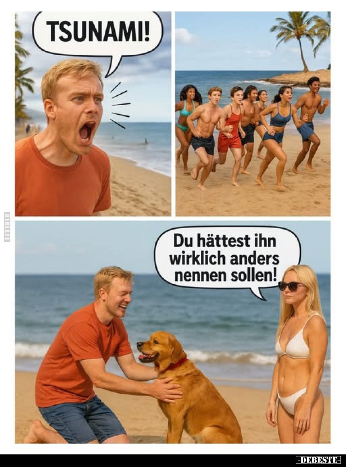 TSUNAMI!

Du hättest ihn wirklich anders nennen sollen!