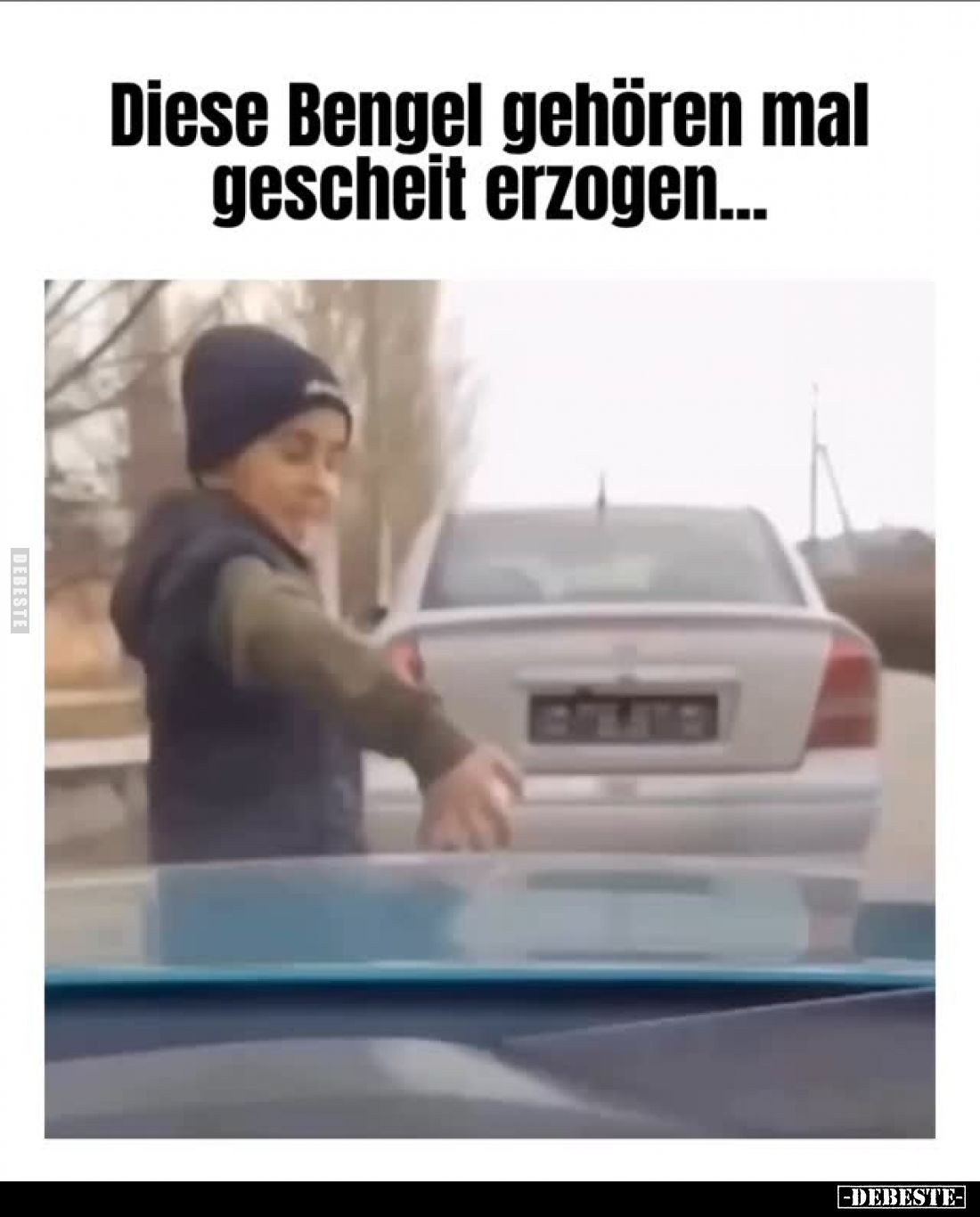 Diese Bengel gehören mal gescheit erzogen...