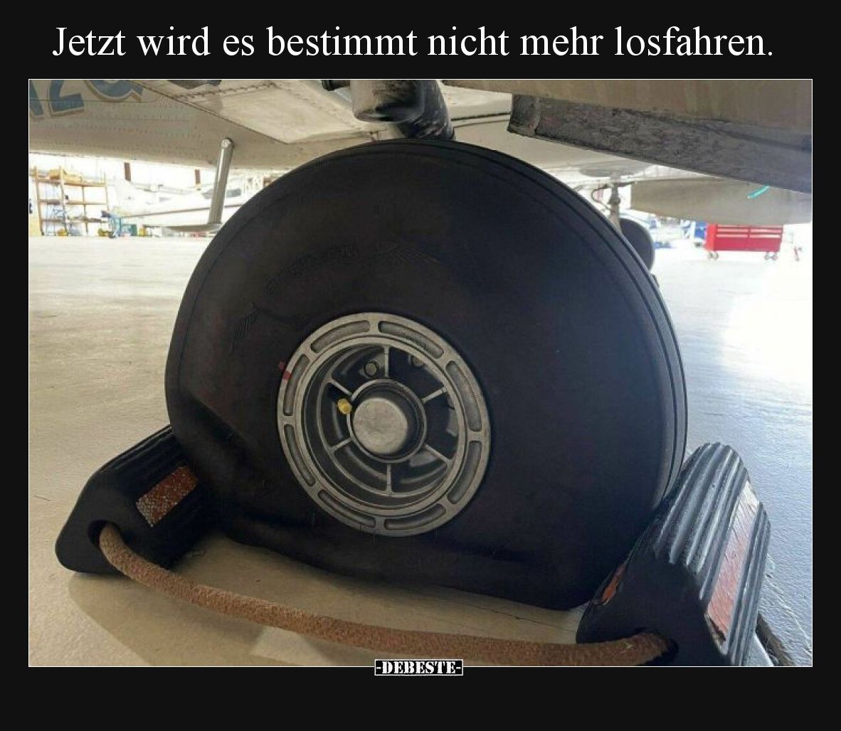 Jetzt wird es bestimmt nicht mehr losfahren.