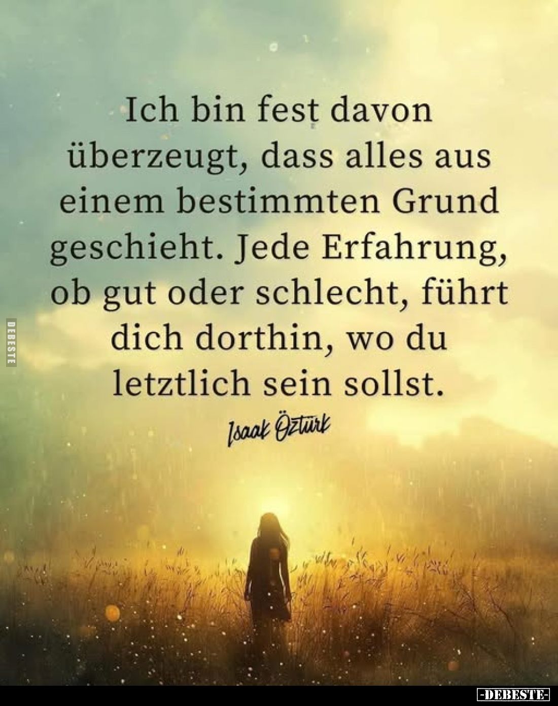 Ich bin fest davon überzeugt, dass alles aus einem bestimmten Grund geschieht. Jede Erfahrung, ob gut oder schlecht, führt di...