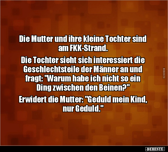 Die Mutter und ihre kleine Tochter sind am FKK-Strand... - Lustige Bilder | DEBESTE.de