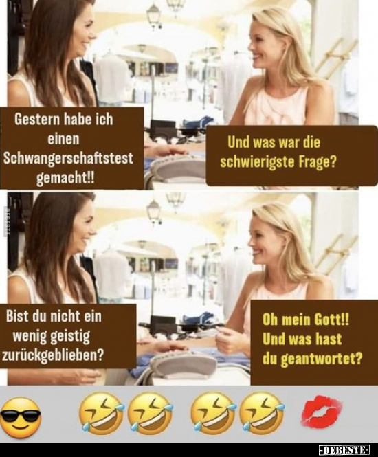 Gestern habe ich einen Schwangerschaftstest gemacht!!.. - Lustige Bilder | DEBESTE.de