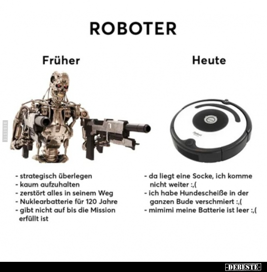 Roboter früher und heute.. - Lustige Bilder | DEBESTE.de