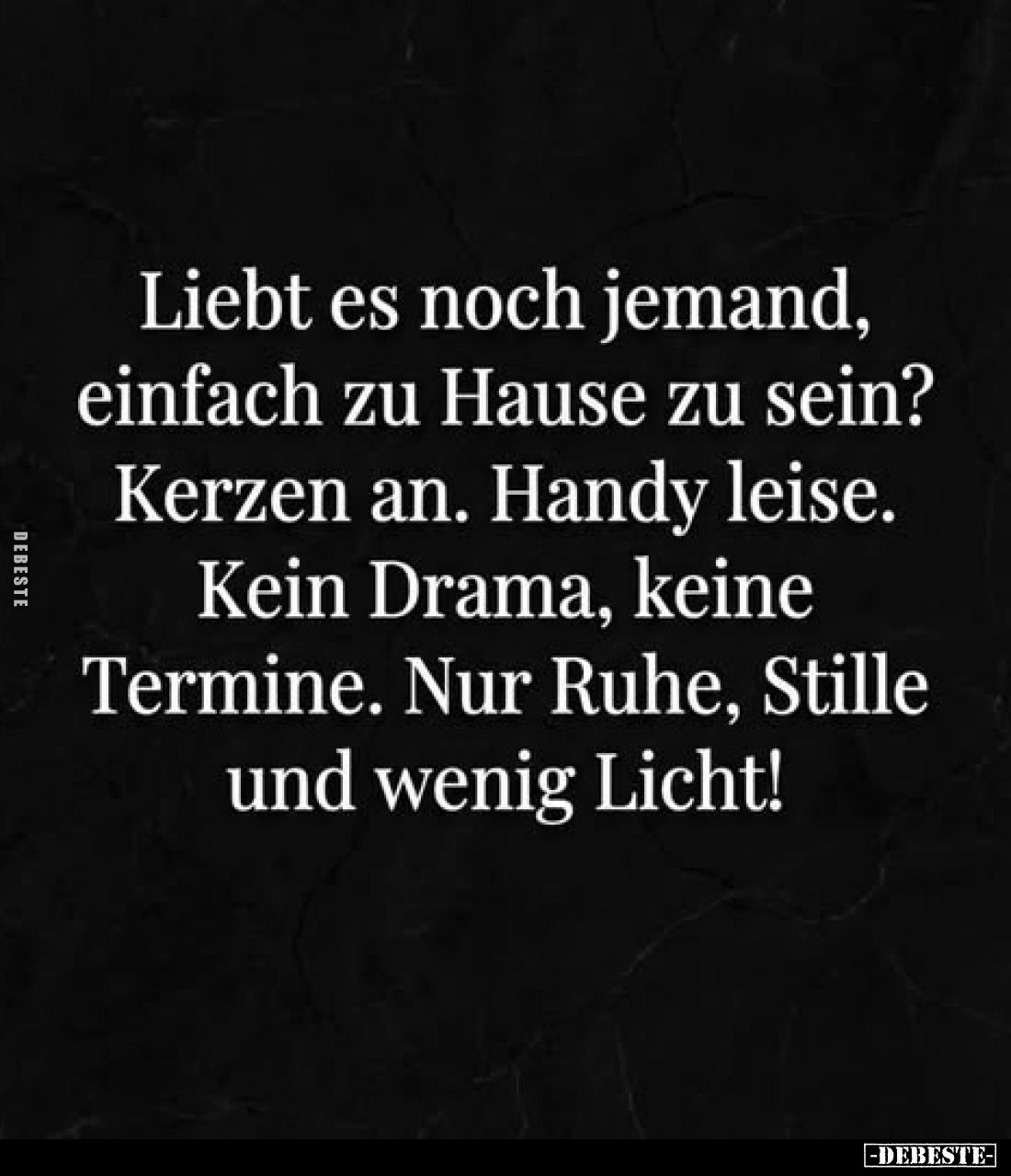 Liebt es noch jemand, einfach zu Hause zu sein? Kerzen an. Handy leise. Kein Drama, keine Termine. Nur Ruhe, Stille und wenig...