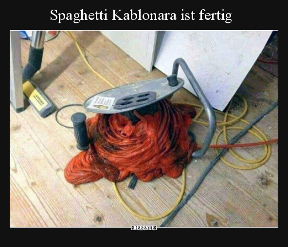 Spaghetti Kablonara ist fertig..