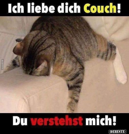 Ich liebe dich Couch!.. - Lustige Bilder | DEBESTE.de