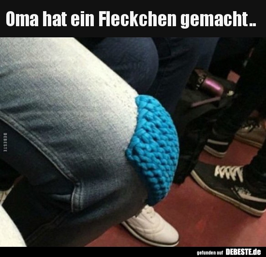 Oma hat ein Fleckchen gemacht..