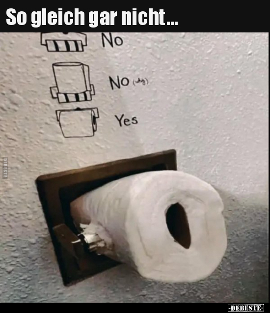 So gleich gar nicht...