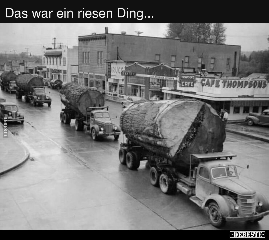 Das war ein riesen Ding...