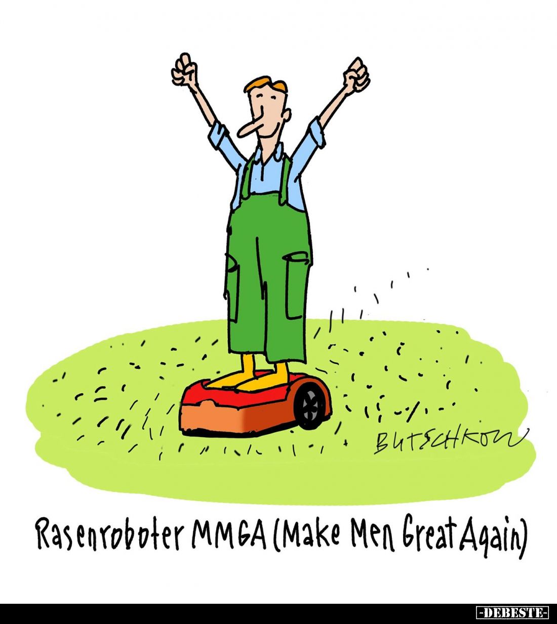 Rasenroboter MMGA (Make Men Great Again)