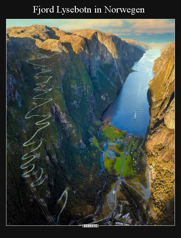 Fjord Lysebotn in Norwegen.. - Lustige Bilder | DEBESTE.de