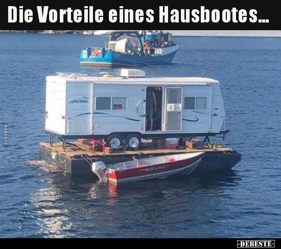 Die Vorteile eines Hausbootes...
