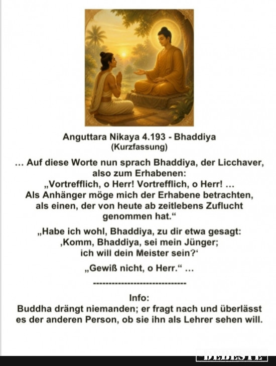AN 4.193 - Bhaddiya - kein Meister - Lustige Bilder | DEBESTE.de