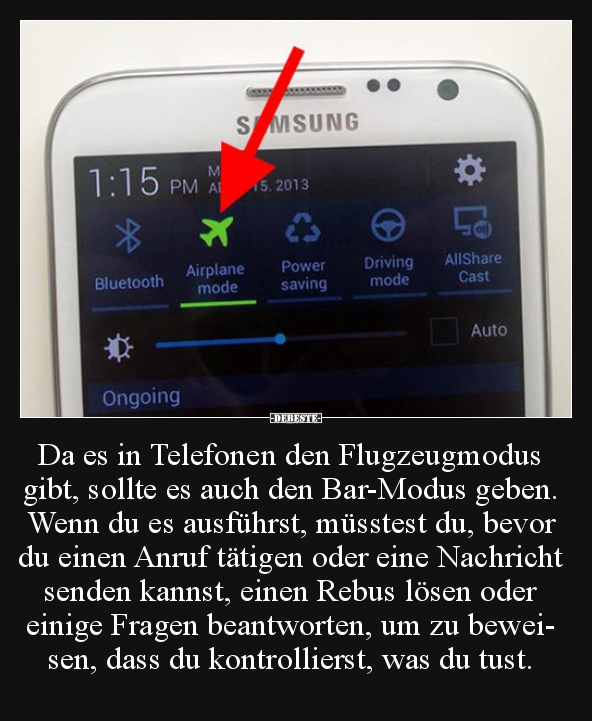 Da es in Telefonen den Flugzeugmodus gibt, sollte es auch.. - Lustige Bilder | DEBESTE.de