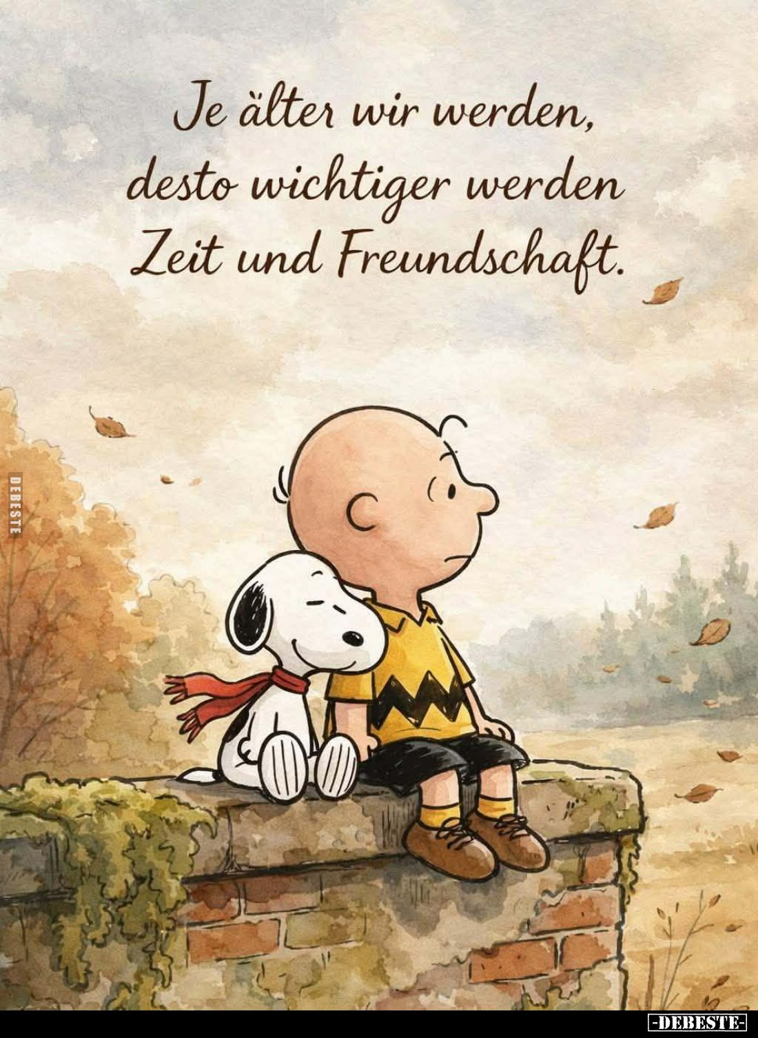 Je älter wir werden, desto wichtiger werden Zeit und Freundschaft.