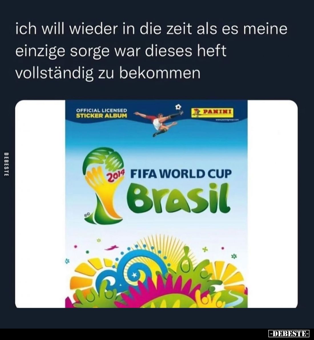 Ich will wieder in die Zeit als es meine einzige Sorge war dieses Heft vollständig zu bekommen.