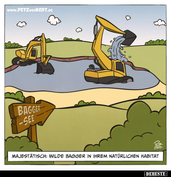 Majestätisch: wilde Bagger in ihrem natürlichen Habitat.. - Lustige Bilder | DEBESTE.de