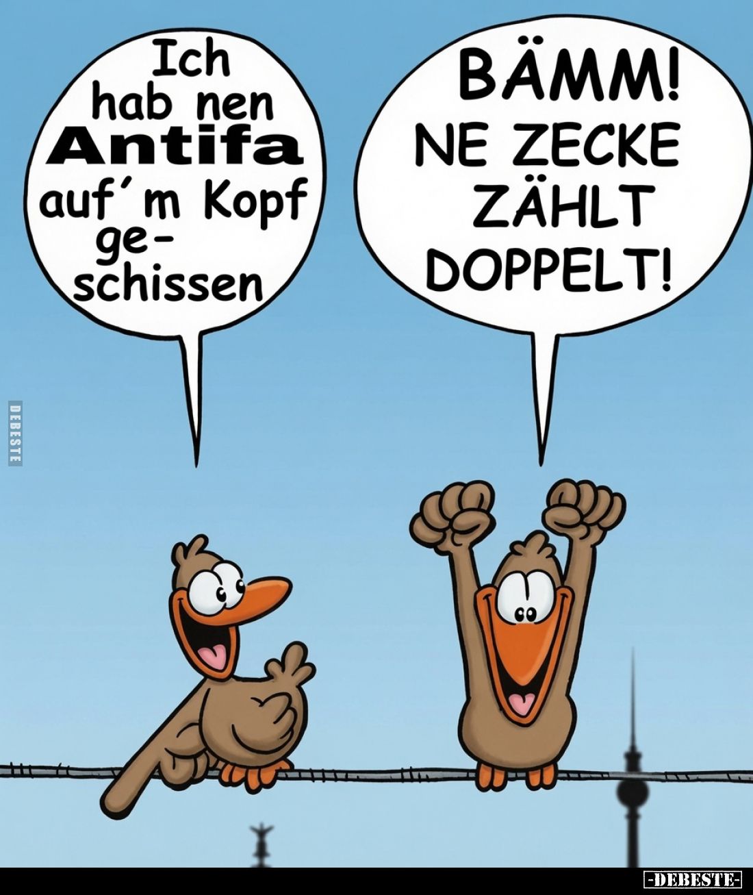 Ich hab nen Antifa auf'm Kopf geschissen.. - Lustige Bilder | DEBESTE.de