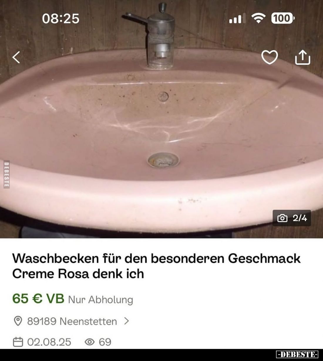 Waschbecken für den besonderen Geschmack Creme Rosa denk ich.