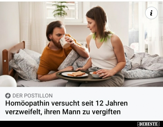 Homöopathin versucht seit 12 Jahren verzweifelt, ihren Mann..