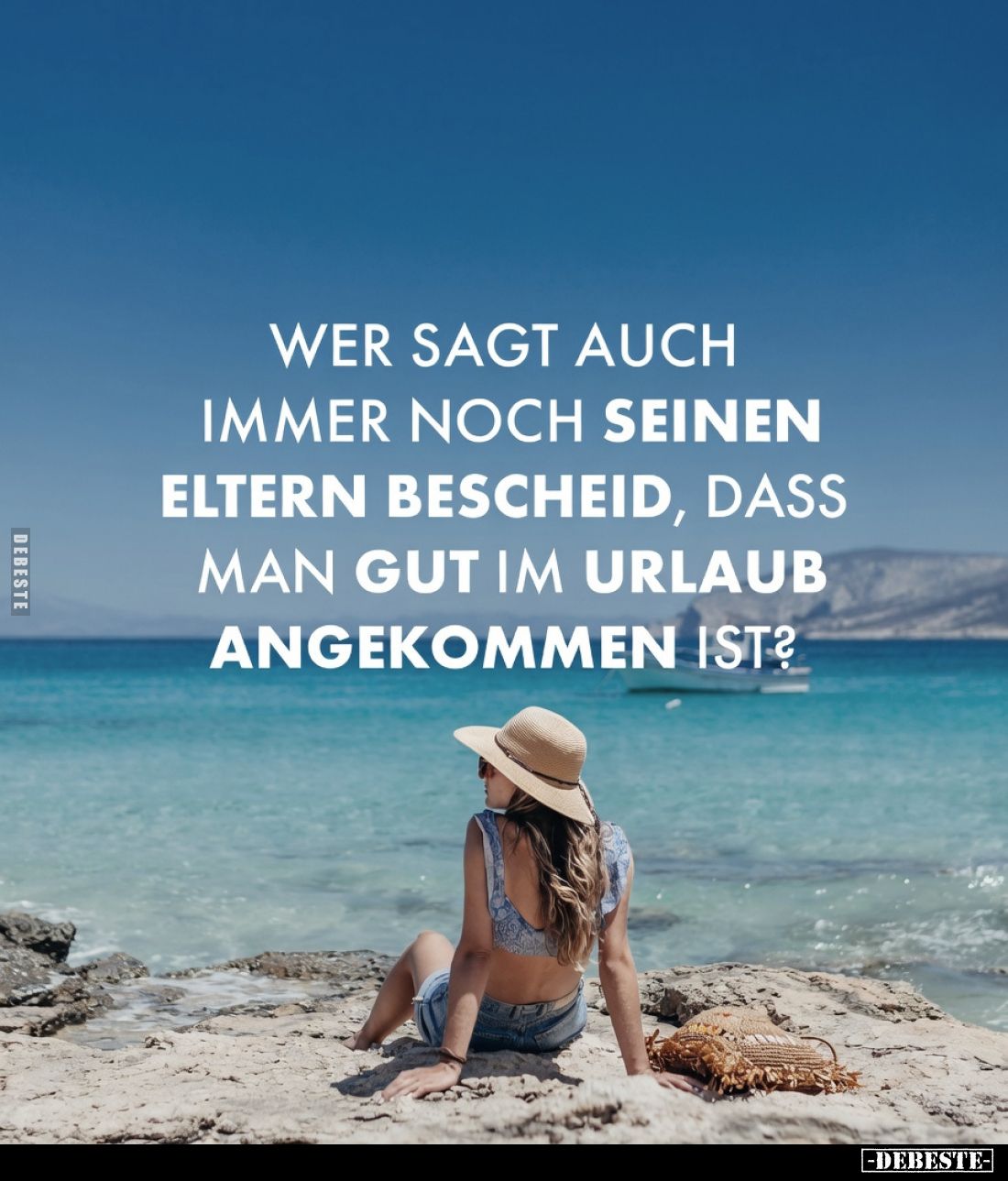 Wer sagt auch immer noch seinen Eltern Bescheid, dass man gut im Urlaub angekommen ist?