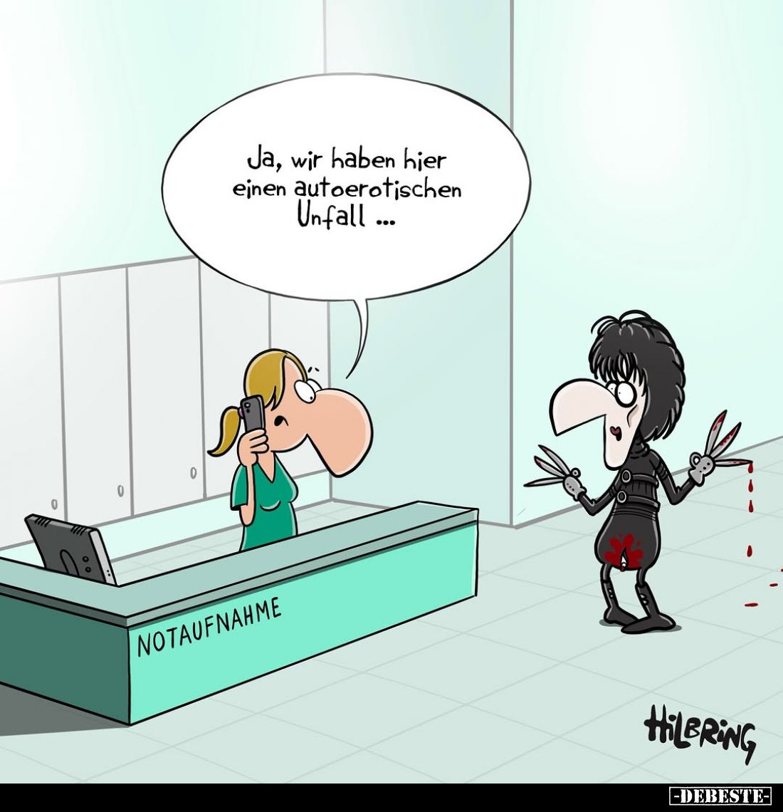 Ja, wir haben hier einen autoerotischen Unfall