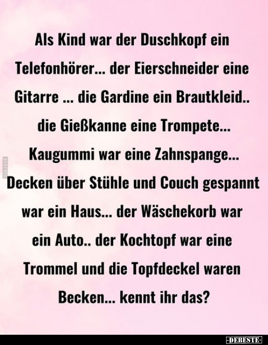 Als Kind war der Duschkopf ein Telefonhörer.. - Lustige Bilder | DEBESTE.de