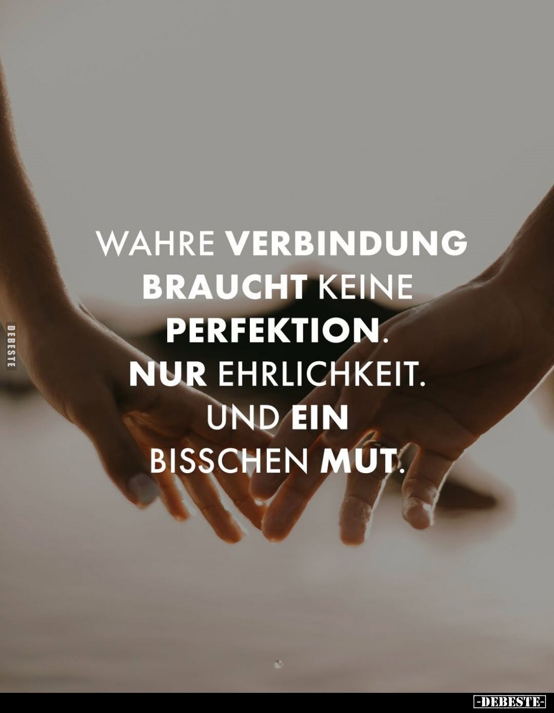 Wahre Verbindung braucht keine Perfektion.
Nur Ehrlichkeit. Und ein bisschen Mut.