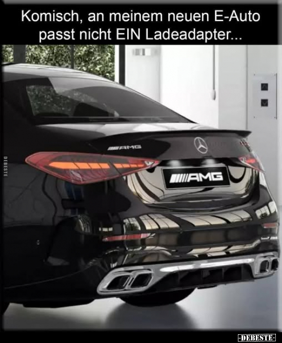 Komisch, an meinem neuen E-Auto passt nicht EIN Ladeadapter.. - Lustige Bilder | DEBESTE.de