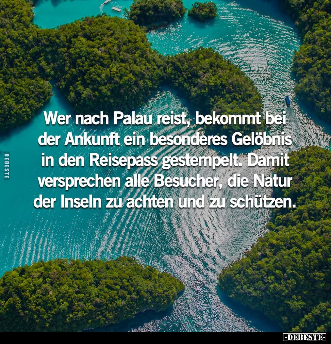 Wer nach Palau reist, bekommt bei der Ankunft ein besonderes Gelöbnis in den Reisepass gestempelt. Damit versprechen alle Bes...