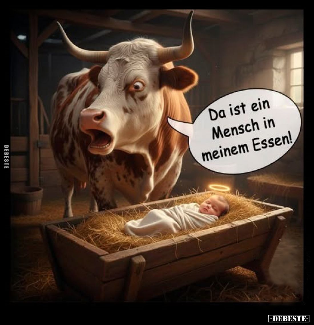 Da ist ein Mensch in meinem Essen!