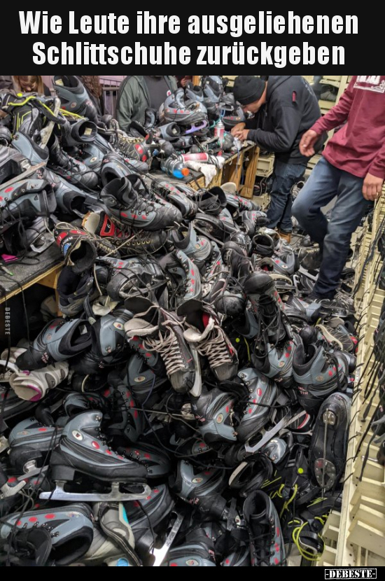 Wie Leute ihre ausgeliehenen Schlittschuhe zurückgeben.. - Lustige Bilder | DEBESTE.de