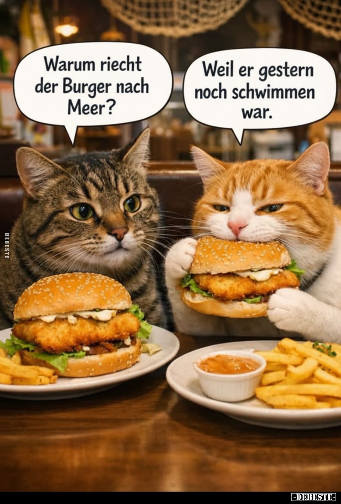 Warum riecht der Burger nach Meer?.. - Lustige Bilder | DEBESTE.de