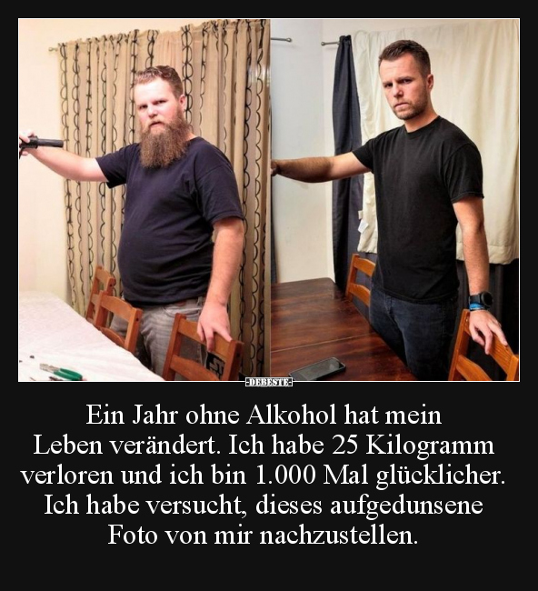 Ein Jahr ohne Alkohol hat mein Leben verändert.. - Lustige Bilder | DEBESTE.de