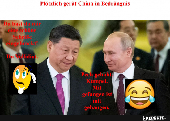 Putin und sein enttäuschdes Schlizauge - Lustige Bilder | DEBESTE.de